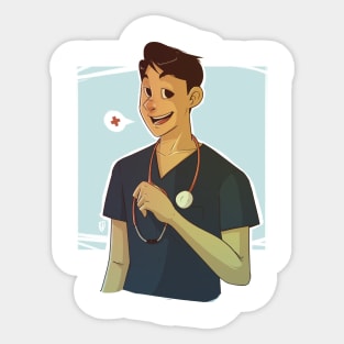 Male Nurse Sticker